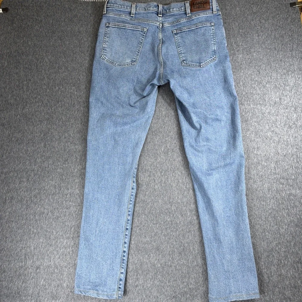 Lands End Straight Leg Jeans 36X32 Square Rigger Slim Fit Classic Outdoors
